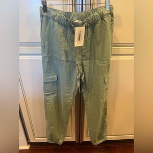 Love Tree Sage Cargo Jogger Pants